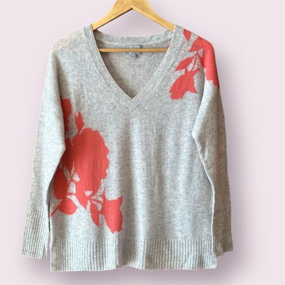 PURE COLLECTION 100% Cashmere Lightweight V-Neck Sweater - Picture 1 of 9